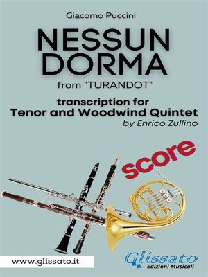 cover image of Nessun Dorma--Tenor & Woodwind Quintet (Score)
